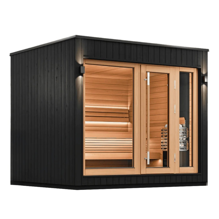 SaunaLife Model Outdoor Home Sauna G6 | Garden Series