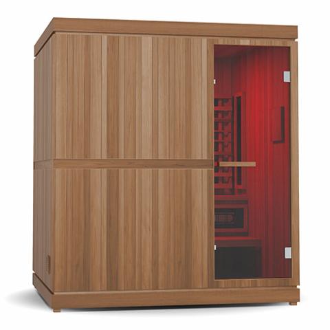Finnmark FD-5 Trinity XL Infrared & 4-Person Home Sauna with Infrared and Traditional Sauna Heater | FD-KN005