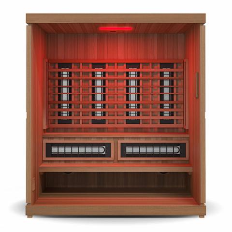 Finnmark FD-5 Trinity XL Infrared & 4-Person Home Sauna with Infrared and Traditional Sauna Heater | FD-KN005