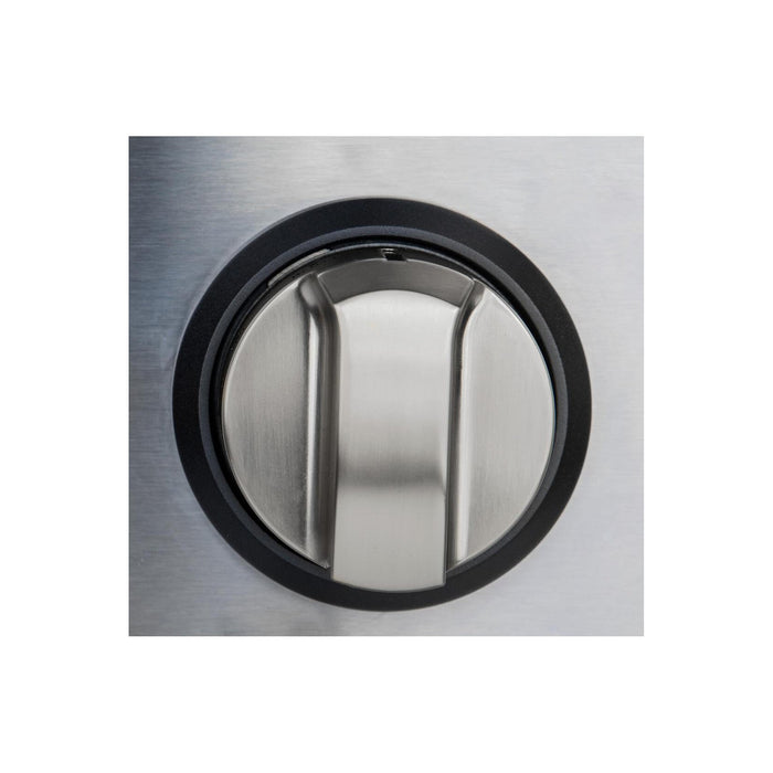 36" Range Bezel Set Black (Knobs Sold Separately)