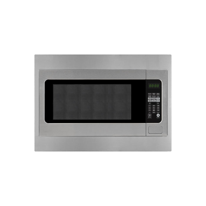 Forte 2 Piece Kitchen Appliances Package with F2422MV5SS 24" Countertop Microwave and F27MVTKSS 27" Built-In Trim Kit in Stainless Steel