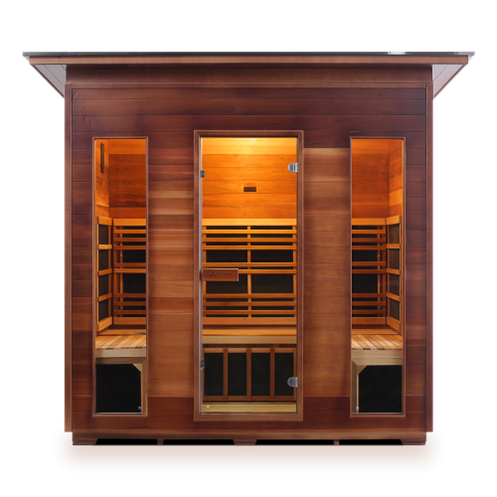 Enlighten Full Spectrum Infrared RUSTIC Sauna - 5 Person Sauna