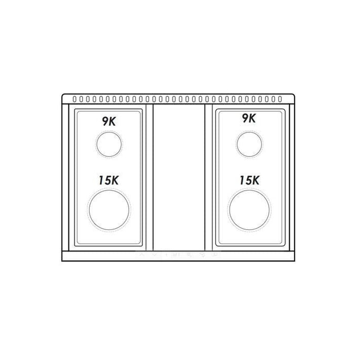 30 Inch Gas Freestanding Range in Burgundy