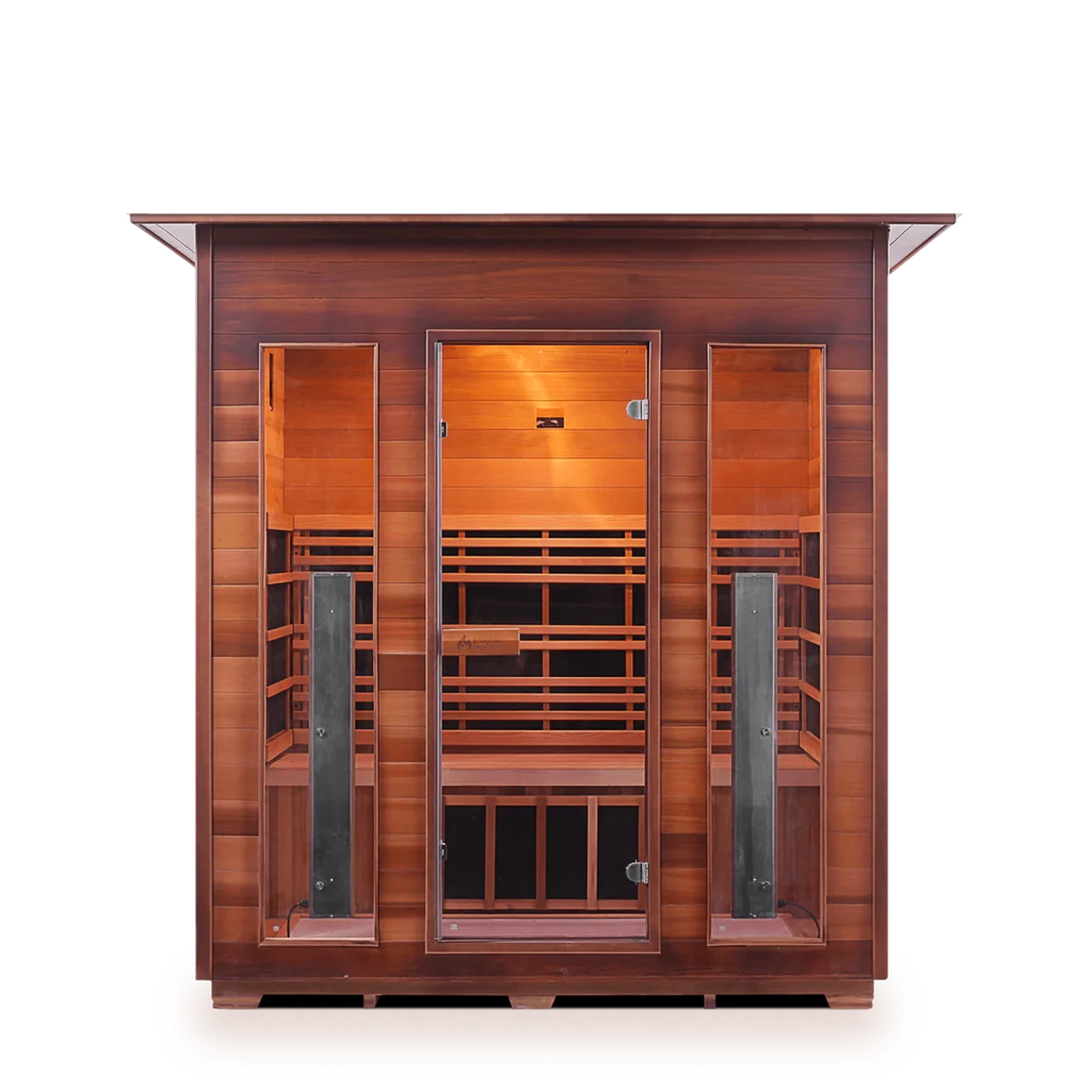 Enlighten Full Spectrum RUSTIC Infrared Sauna - 4 Person Sauna