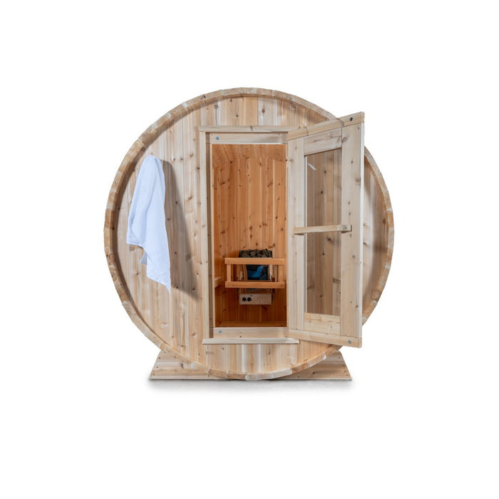 Dundalk Leisurecraft Canadian Timber 4 Person Harmony Barrel Sauna | CTC22W