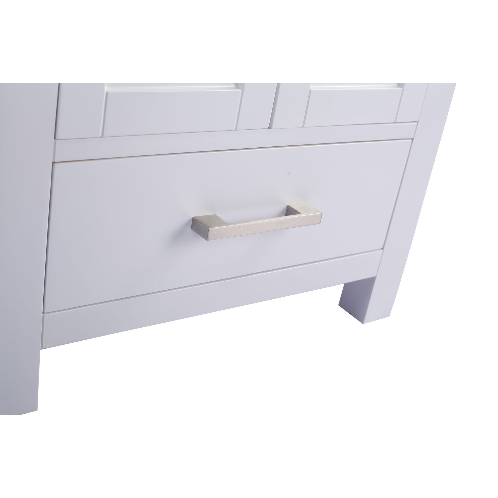 Wilson 24" White Bathroom Vanity with Matte Black VIVA Stone Solid Surface Countertop
