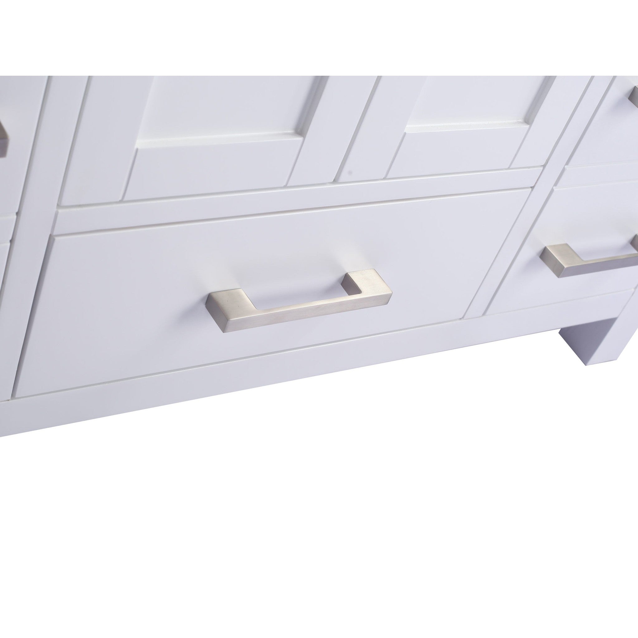 Wilson 42" White Bathroom Vanity with White Carrara Marble Countertop