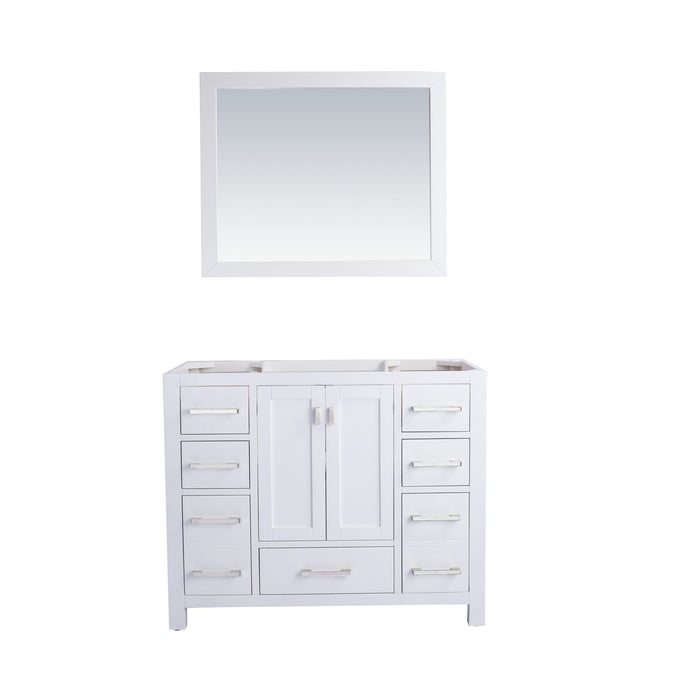 Wilson 42" White Bathroom Vanity Cabinet