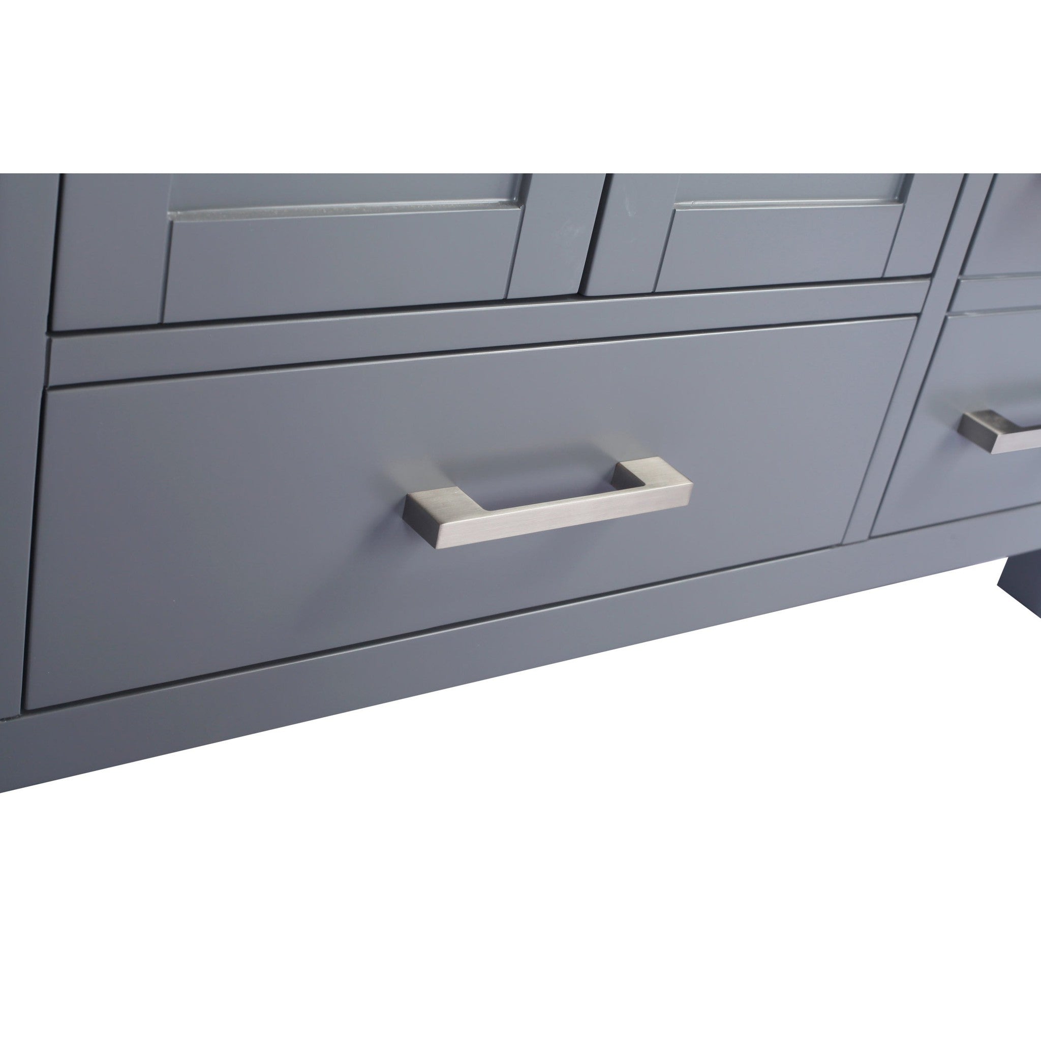 Wilson 48" Grey Bathroom Vanity with White Carrara Marble Countertop