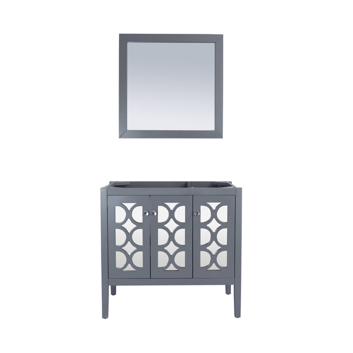Mediterraneo 36" Grey Bathroom Vanity Cabinet