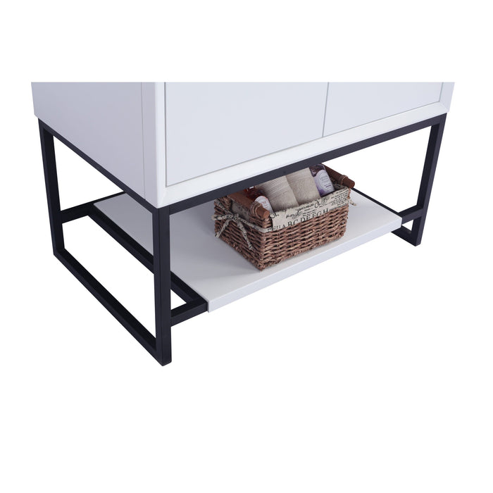 Alto 36" White Bathroom Vanity with White Carrara Marble Countertop