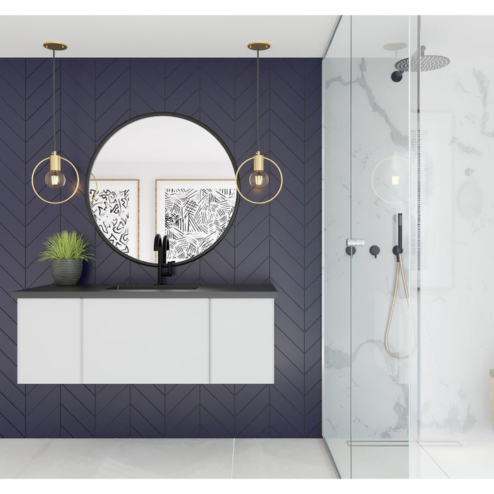 Vitri 48" Cloud White Wall Hung Bathroom Vanity Cabinet