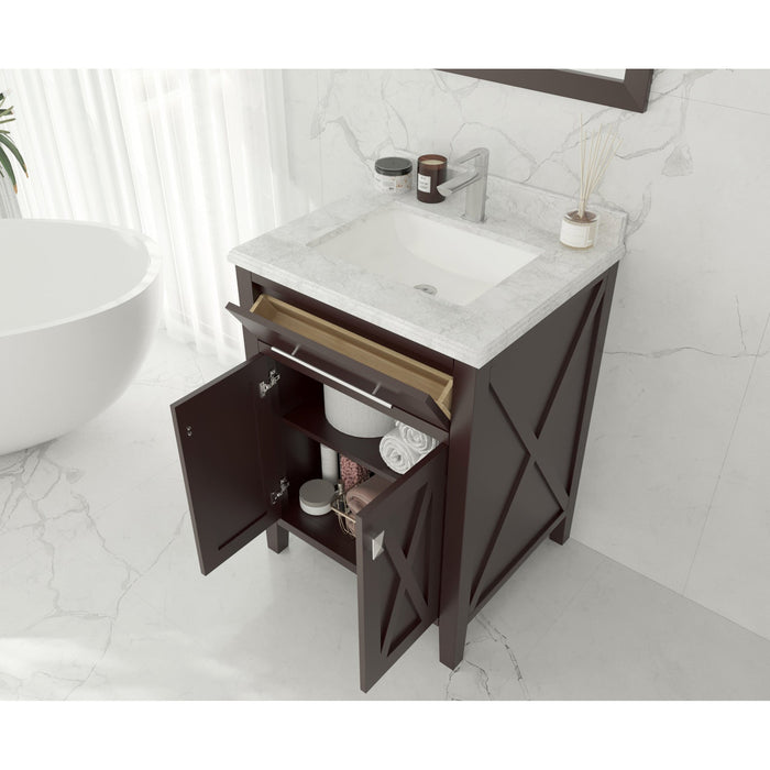 Wimbledon 24" Brown Bathroom Vanity Cabinet