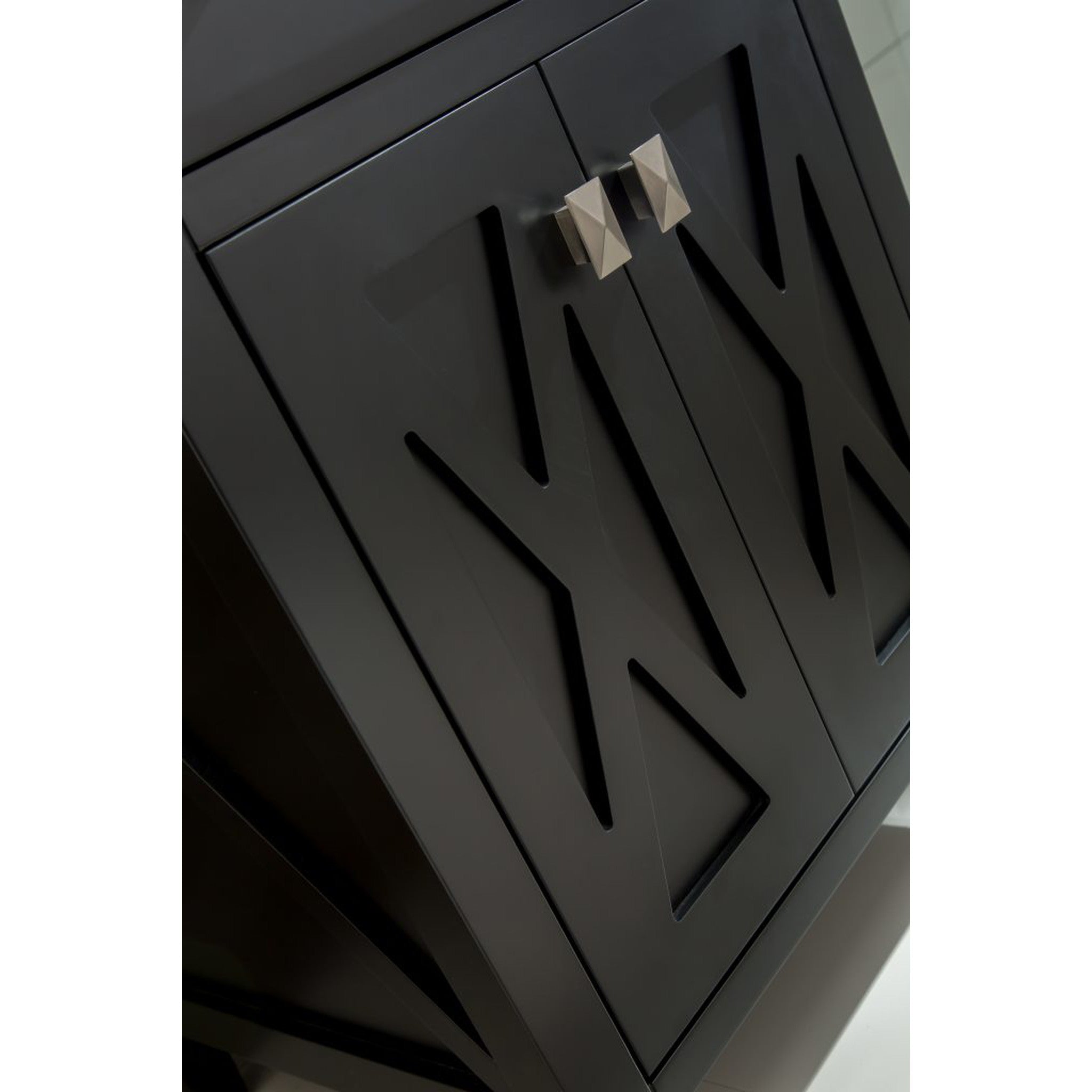 Wimbledon 24" Espresso Bathroom Vanity with White Carrara Marble Countertop