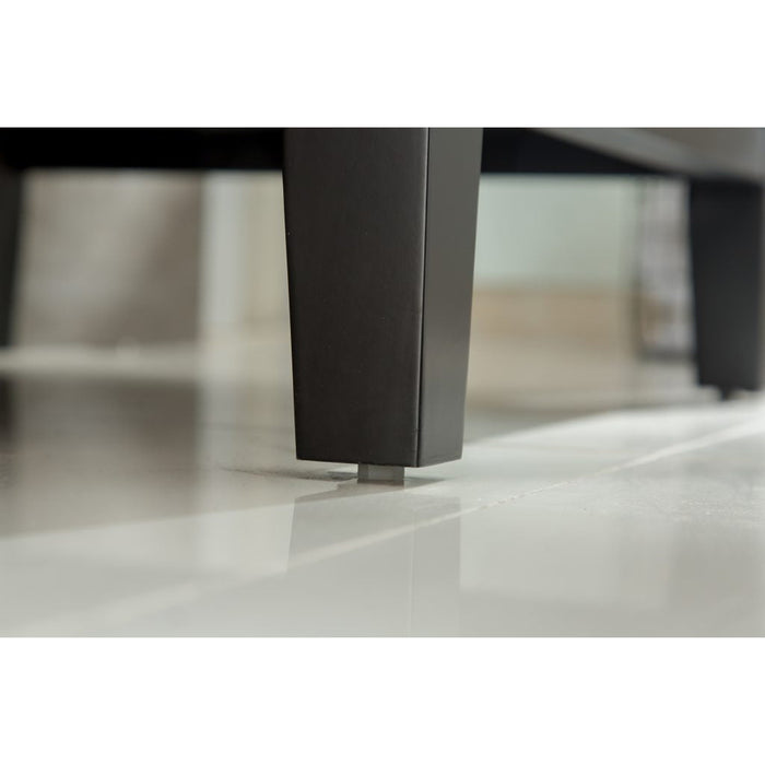 Wimbledon 24" Espresso Bathroom Vanity with White Carrara Marble Countertop