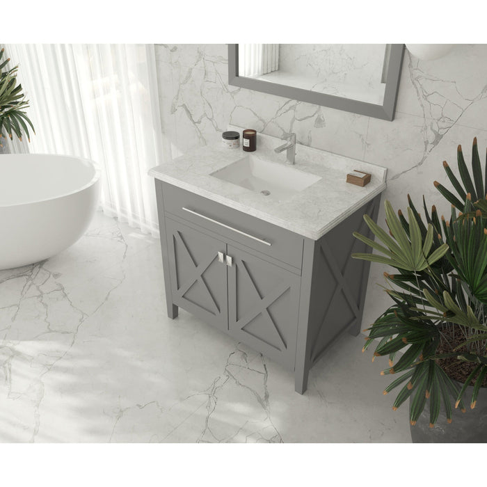 Wimbledon 36" Grey Bathroom Vanity Cabinet