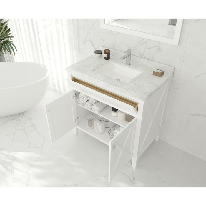 Wimbledon 36" White Bathroom Vanity Cabinet