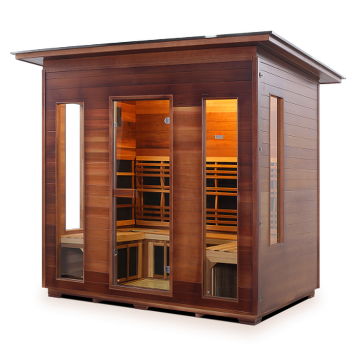 Enlighten Full Spectrum Infrared RUSTIC Sauna - 5 Person Sauna