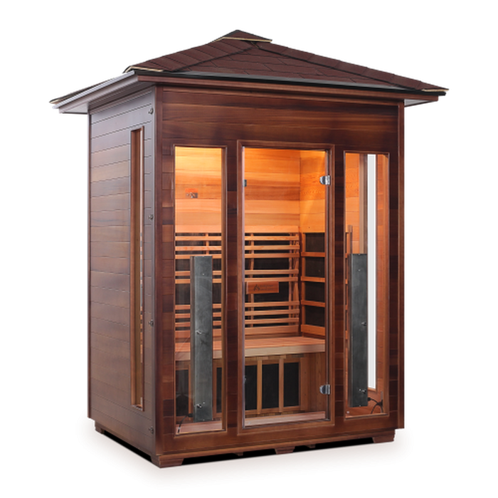 Enlighten Sauna Diamond Infrared/Traditional Sauna - 3 Person Sauna
