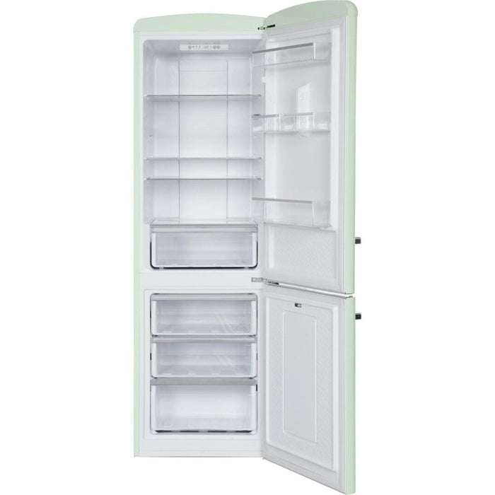 450 Series 24 Inch Bottom Freezer Retro Refrigerator in Green