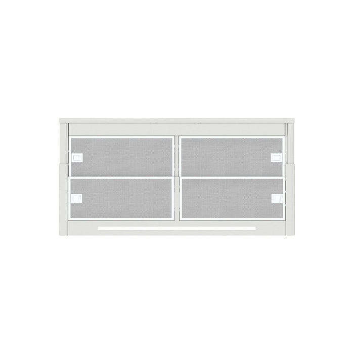 48" Keira Slide Out Range Hood Insert in Stainless Steel