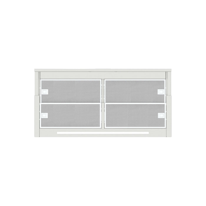 Keira 36 Inch Slide-Out Cabinet Insert Hood in Stainless Steel