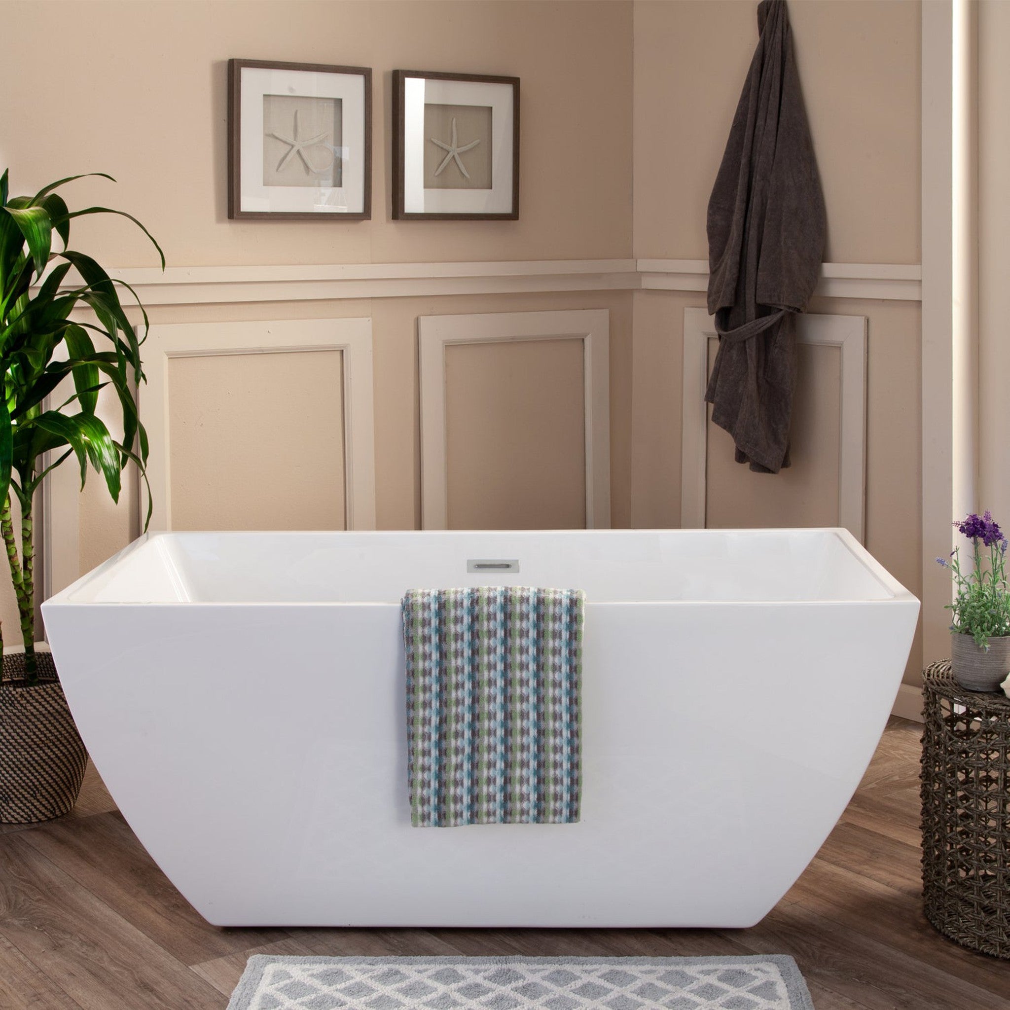 Montague 67" x 32" Freestanding Soaking Acrylic Bathtub