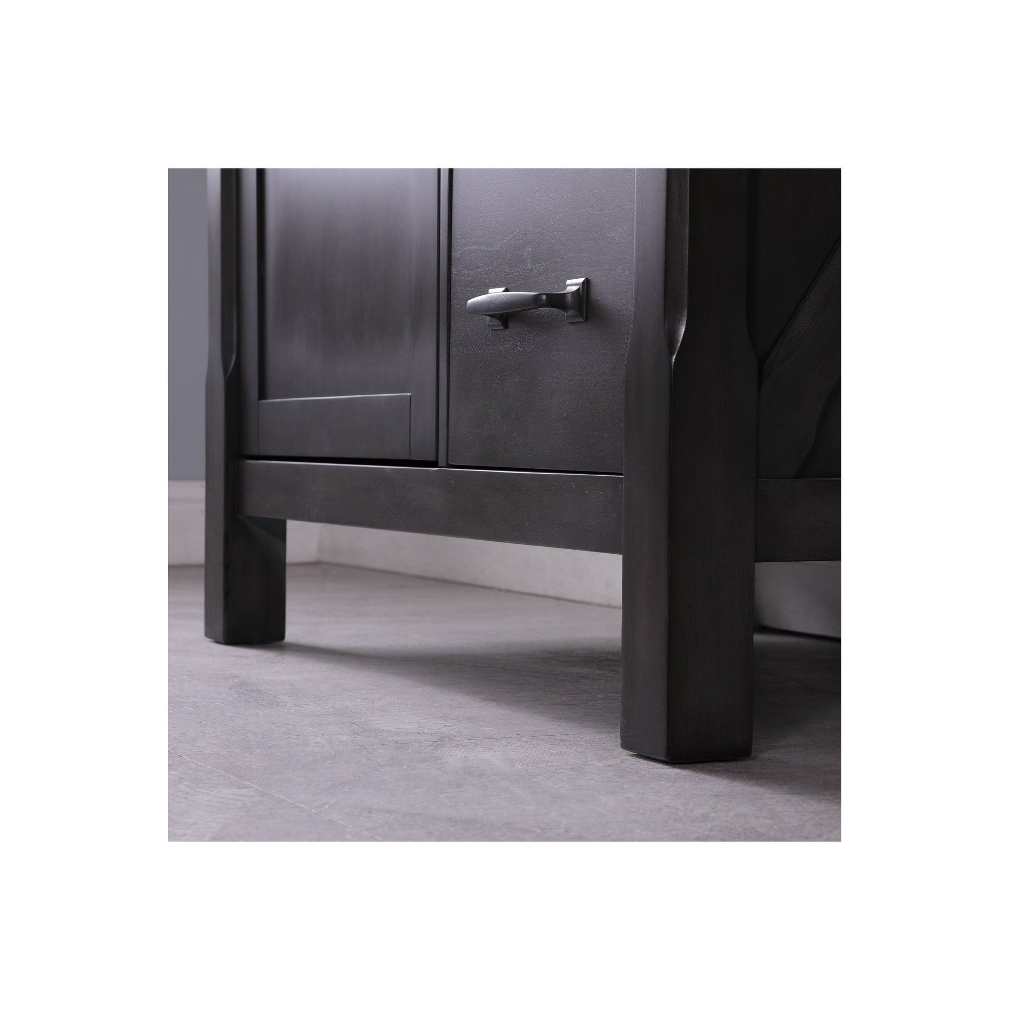 Maribella 36" Single Bathroom Vanity Set in Rust Black and Carrara White Marble Countertop with Mirror