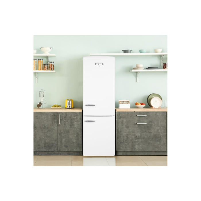 450 Series 24 Inch Bottom Freezer Retro Refrigerator in White
