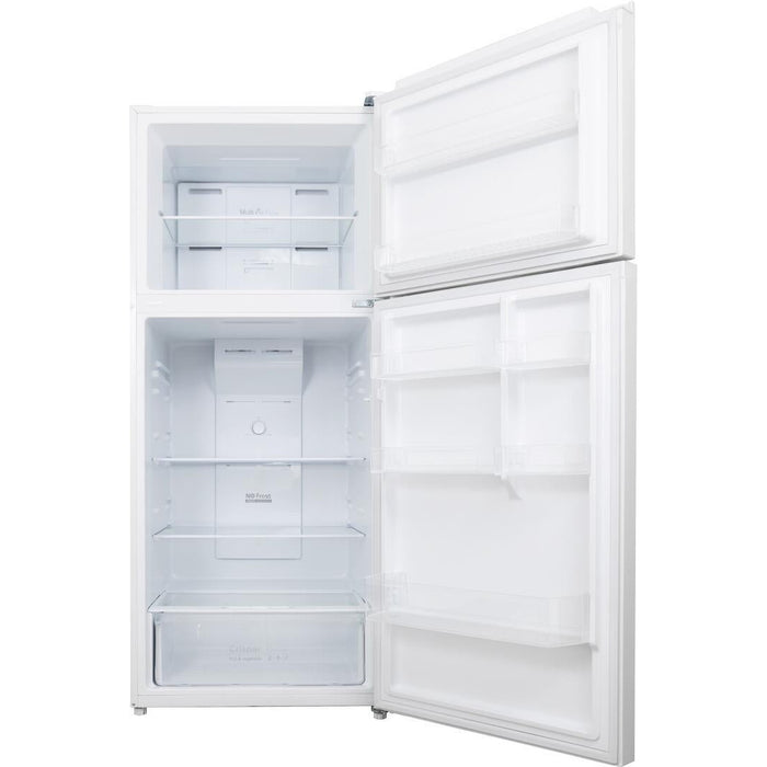 28 Inch White Freestanding Counter Depth Top Freezer Refrigerator