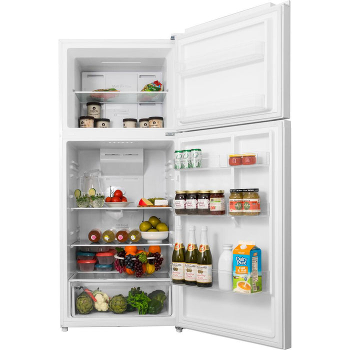 28 Inch White Freestanding Counter Depth Top Freezer Refrigerator