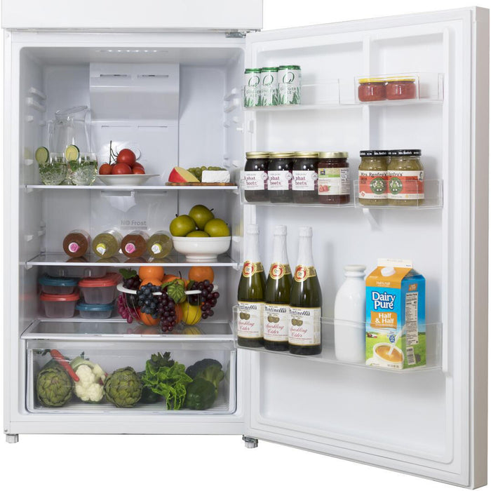 28 Inch White Freestanding Counter Depth Top Freezer Refrigerator
