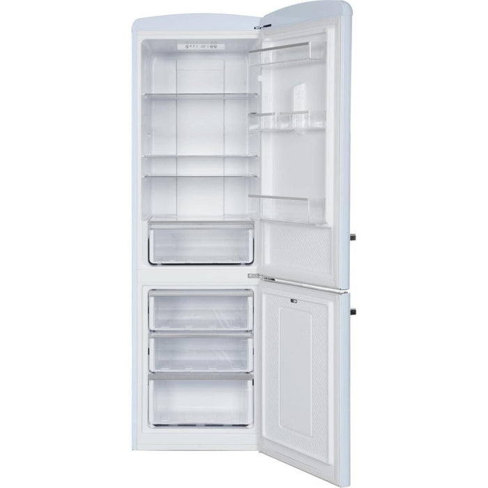 450 Series 24 Inch Bottom Freezer Retro Refrigerator in Blue