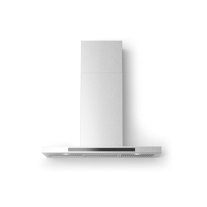 Alberto Wall Mount Chimney Style Hood with 560 CFM LED Lighting Delay Shut Off Grease Filter Indicator Light in Stainless Steel