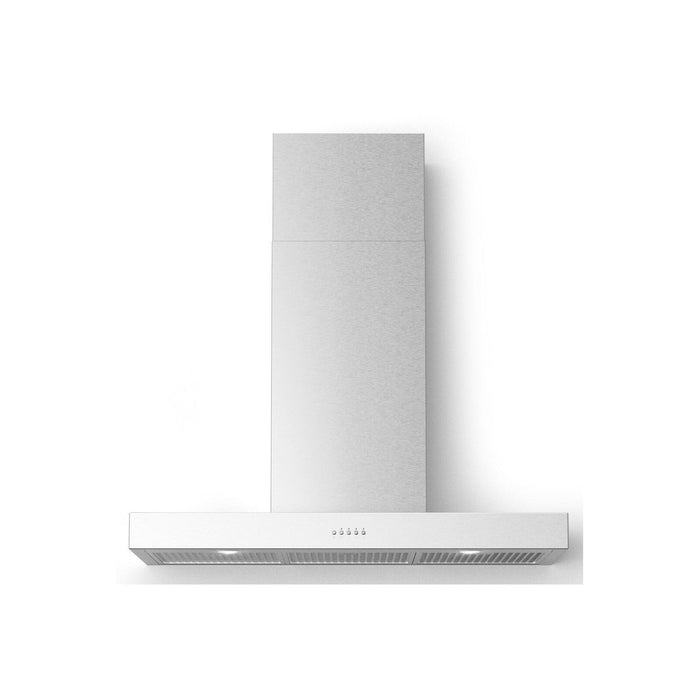 BELLINA Wall Mount Chimney Style Hood with 560 CFM LED Lighting Mesh Filters in Stainless Steel