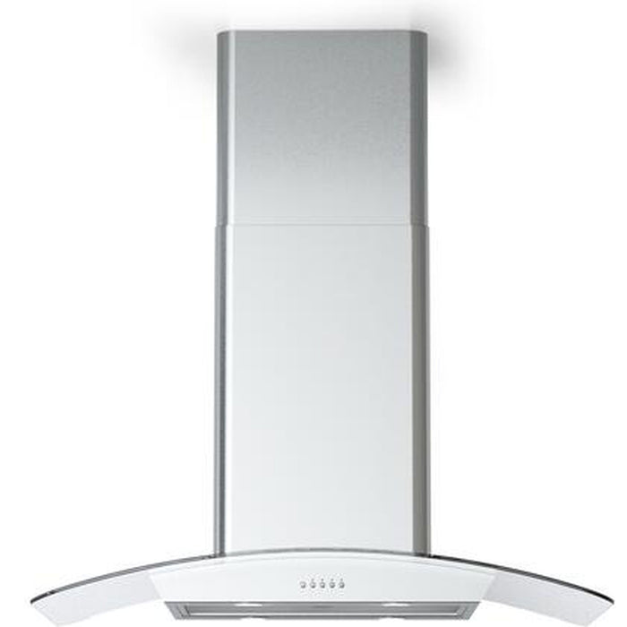 2 Piece Stainless Steel Kitchen Appliances Package with 36" Natural Gas &  36" Island Mount Convertible Hood in Stainless Steel