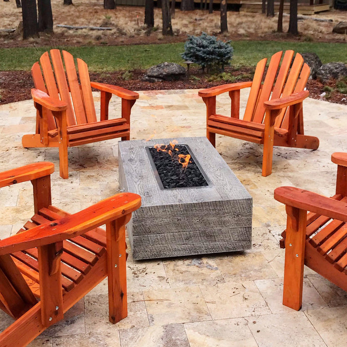 The Outdoor Plus- Coronado Wood Grain Fire Pit - 48"
