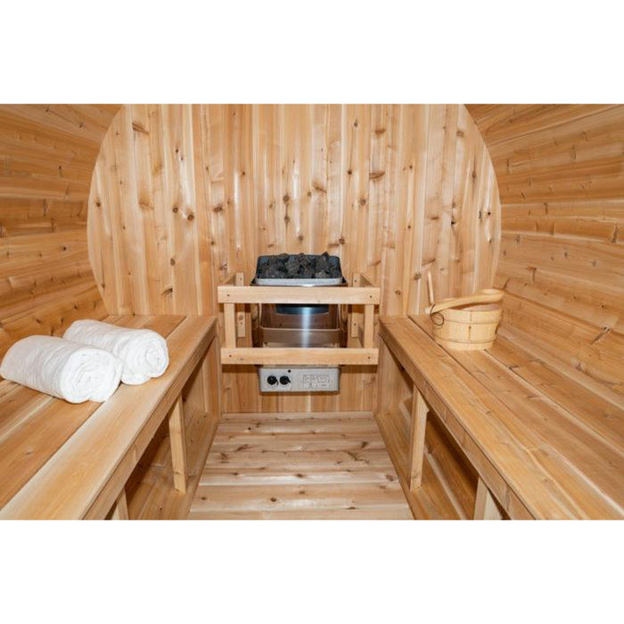 Dundalk Leisurecraft Canadian Timber 4 Person Harmony Barrel Sauna | CTC22W