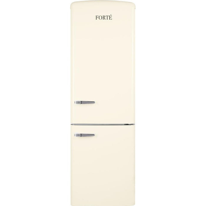 450 Series 24 Inch Bottom Freezer Retro Refrigerator in Cream