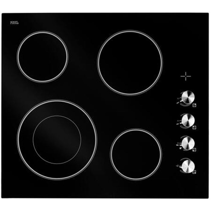 Forte 3 Piece Kitchen Appliances Package with F15TFRESSS 28" Top Freezer Refrigerator, F24CC4B 24" Electric Smoothtop Style Cooktop and LUCCA24 24" Under Cabinet Convertible Hood in Stainless Steel