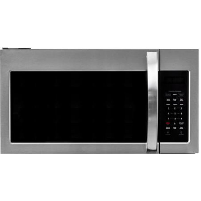Forte 4 Piece Kitchen Appliances Package with F14ARESWW 28" Refrigerator, F14UFESWW 28" Freezer, FGR366BSS 36" Gas Range and F3015MVC5SS 30" Over the Range Convection Microwave in Stainless Steel