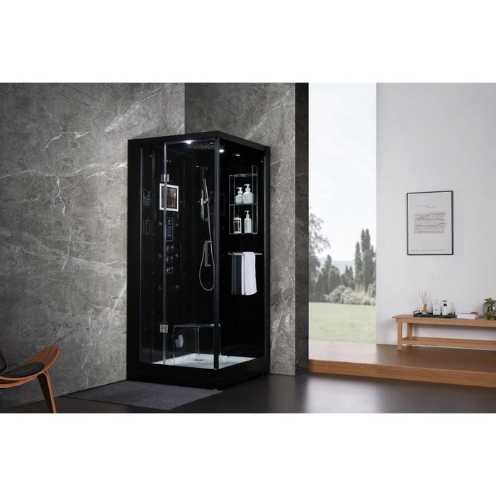 Platinum Arezzo Steam Shower - Black