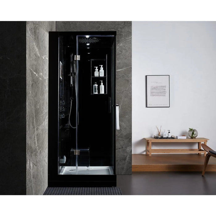 Platinum Arezzo Steam Shower - Black