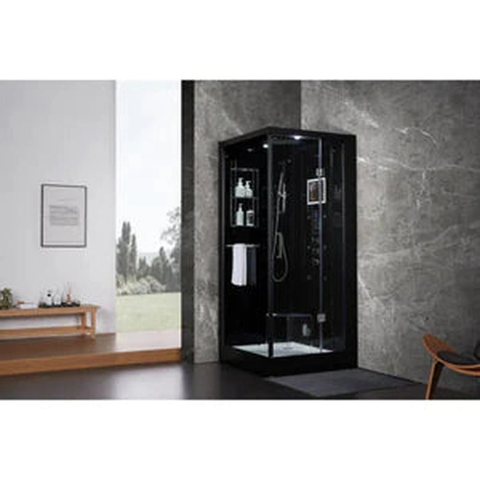 Platinum Arezzo Steam Shower - Black