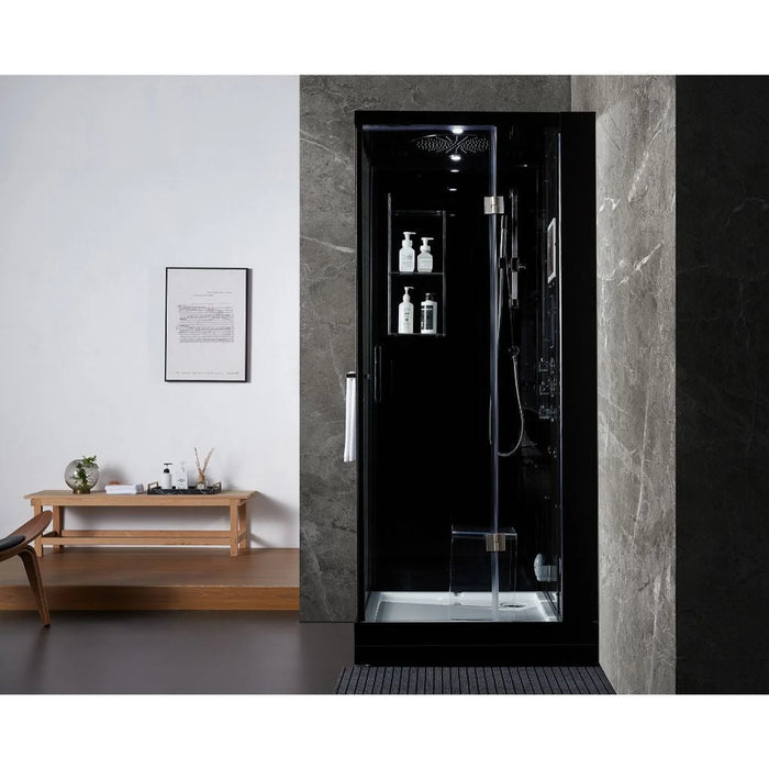 Platinum Arezzo Steam Shower - Black