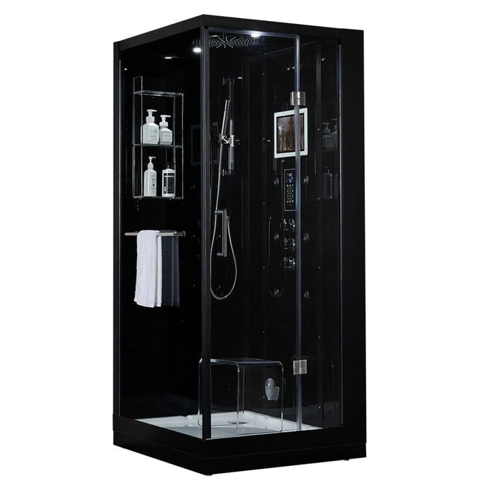 Platinum Arezzo Steam Shower - Black