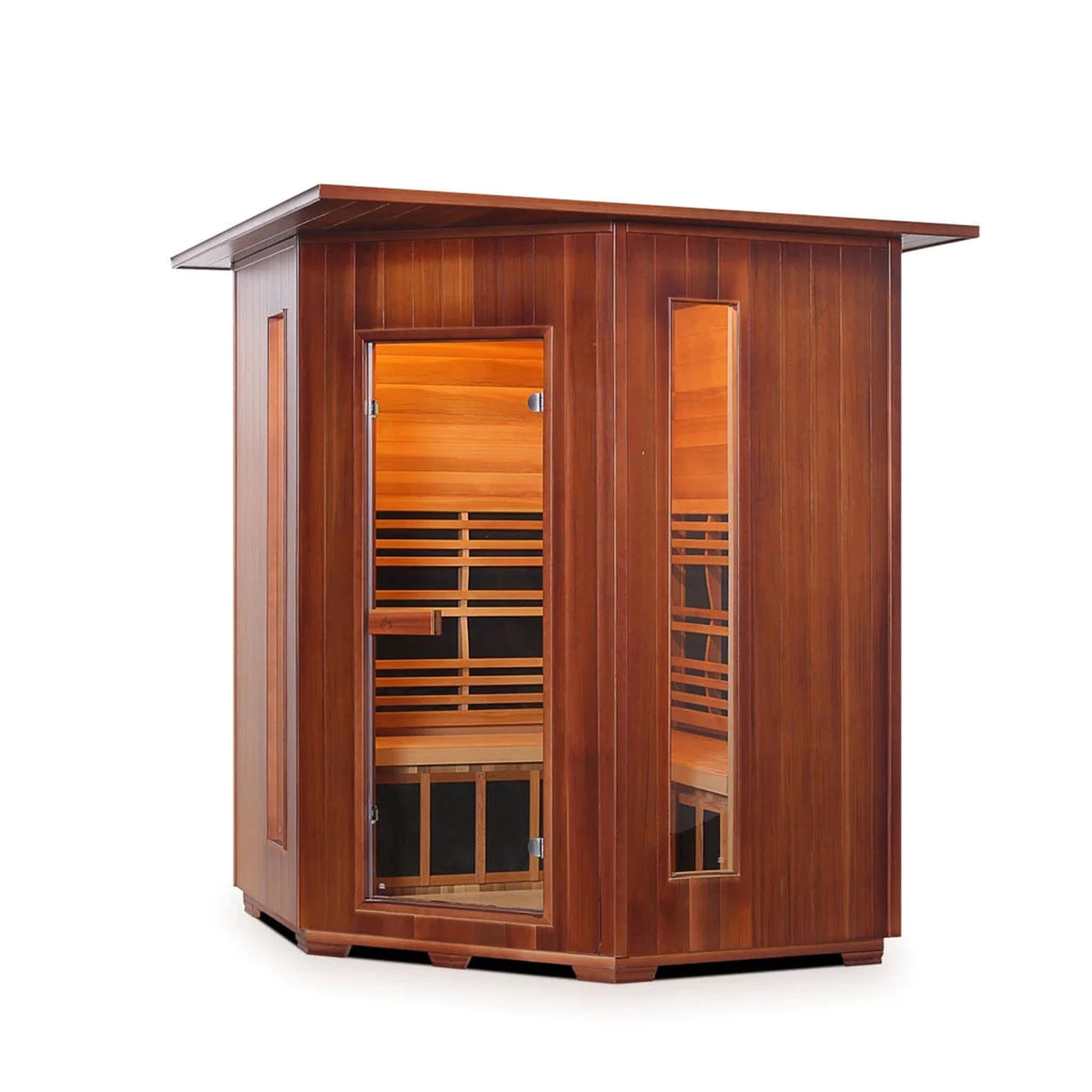 Enlighten Rustic Full Spectrum Infrared Sauna - 4 Person Sauna