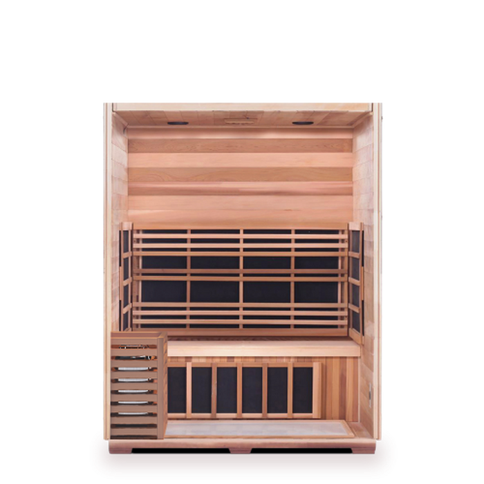 Enlighten Sapphire Infrared/Traditional Hybrid Sauna - 3 Person Sauna