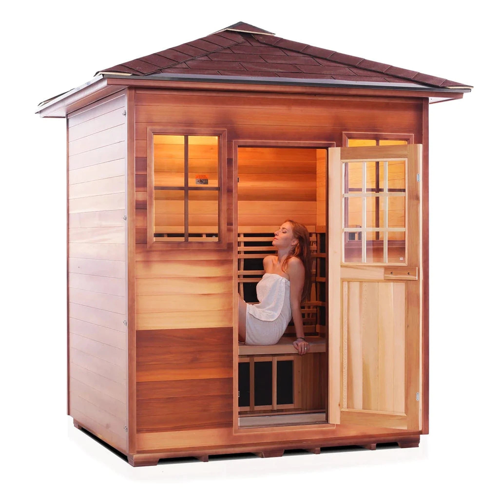 Enlighten Infrared/Traditional SAPPHIRE Sauna - 4 Person Sauna