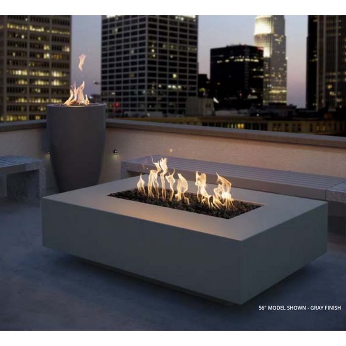 The Outdoor Plus Cabo Concrete Square Gas Fire Pit